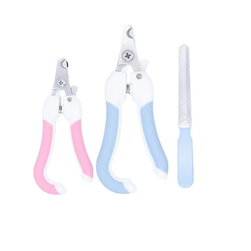 

Household Cat and Dog Grooming Scissors, Nail Clippers with File Set, Stainless Steel Pet Nail Scissors for Small Dogs