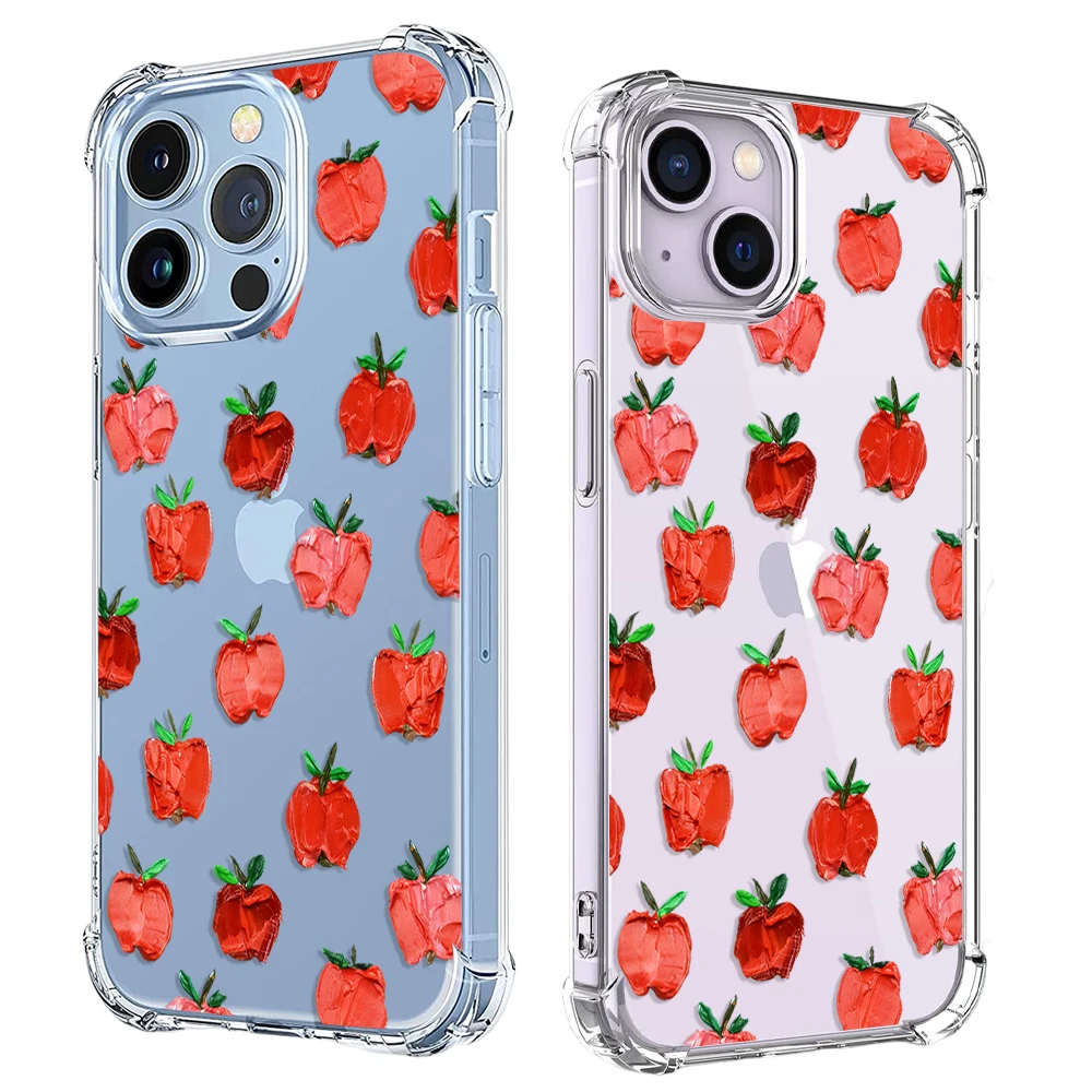 Fashion Peach Fruit Phone Case For Samsung Galaxy M30 M30S M31 M31S M33 M51 M52 M53 M54 Shockproof Soft Transparent TPU Cover