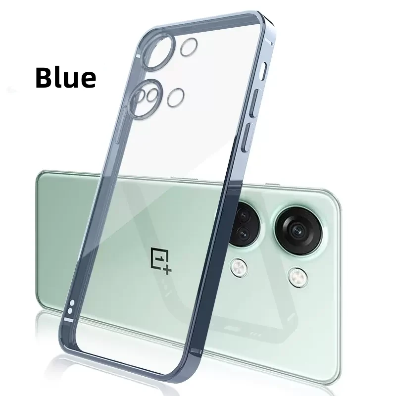 Per Oneplus Nord 3 custodia placcatura di lusso Cover posteriore in Silicone morbido trasparente per One Plus Nord3 Ace 2V custodia sottile antiurto