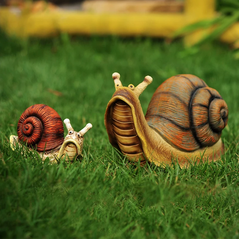 

Garden Decorations Snail Ornaments Landscaping Simulation Animals Children's Trinkets Resin Sculpture Model