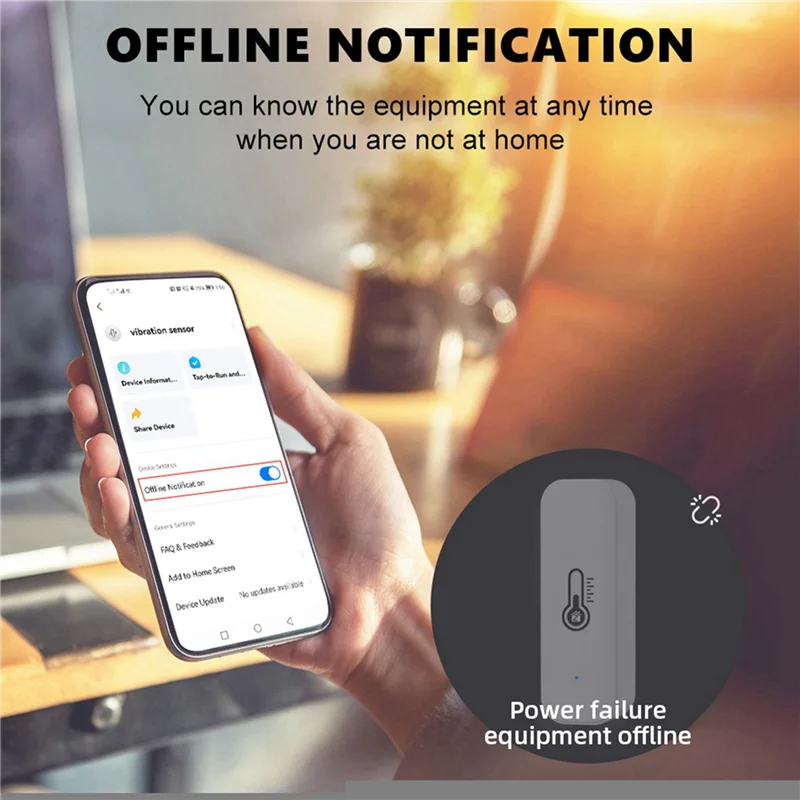 ABMF-2X Tuya Zigbee Temperature Humidity Sensor Smart Home Temperature Sensors Works With Alexa Google Assistant Smart Life