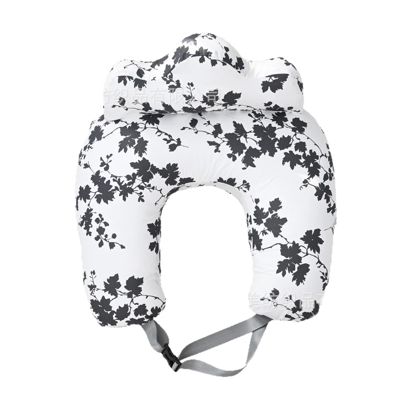 وسادة أمومة مطبوعة من القطن، وسادة رضاعة متعددة الوظائف قابلة للطي للحمل والقراءة ودعم الطفل، مريحة وناعمة #6