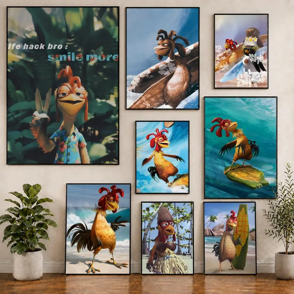 Meme C-Chicken J-Joe Funny Poster Pvc HD Peel and Stick Modern poster Home Office Living Room Dining Room Wall Decor