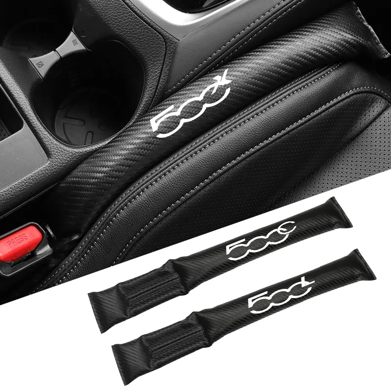 

Carbon Fiber Car Interior Seat Gap Plug Filler Pad For Fiat 500 500C 500X 500L Abarth 695 Car Accessories