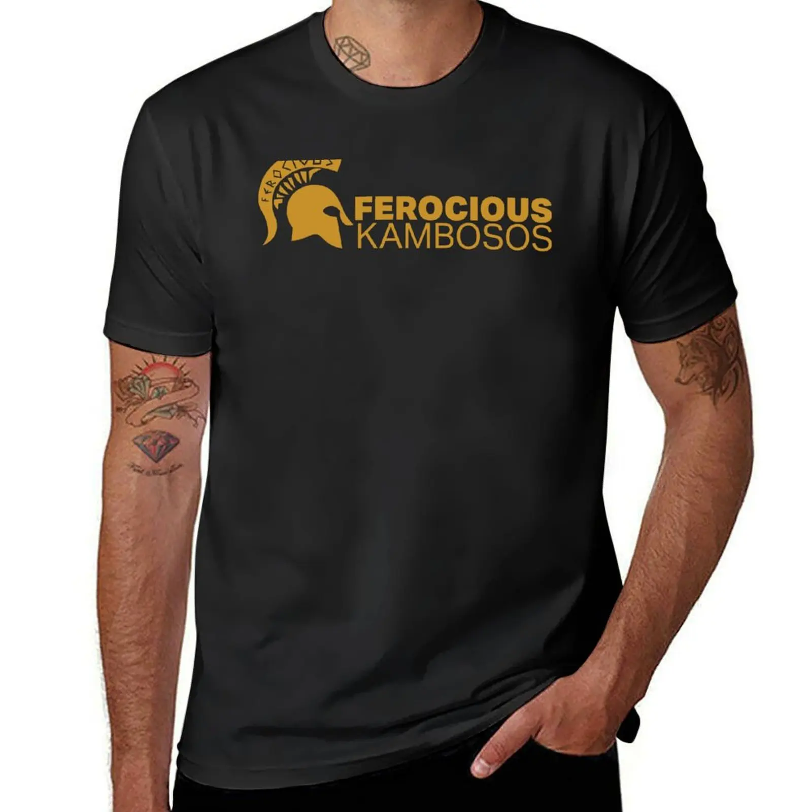 Ferocious Kambosos Gold T-Shirt cute tops Aesthetic clothing new edition tees mens plain t shirts