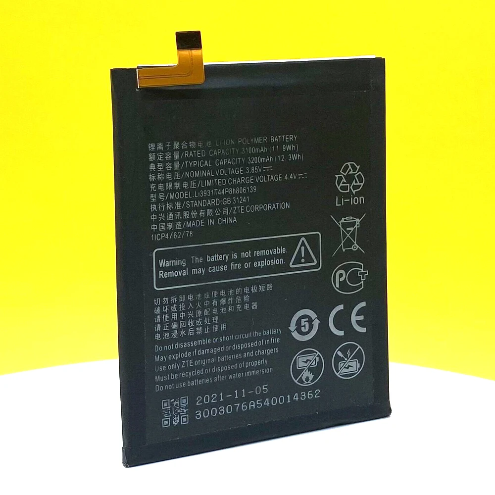 New 3200mAh Li3931T44P8h806139 Battery For ZTE Blade V9 V10 /V9Vita /V10Vita /A7 Vita /A4 /A5 2020 /A7 2019 Mobile Phone