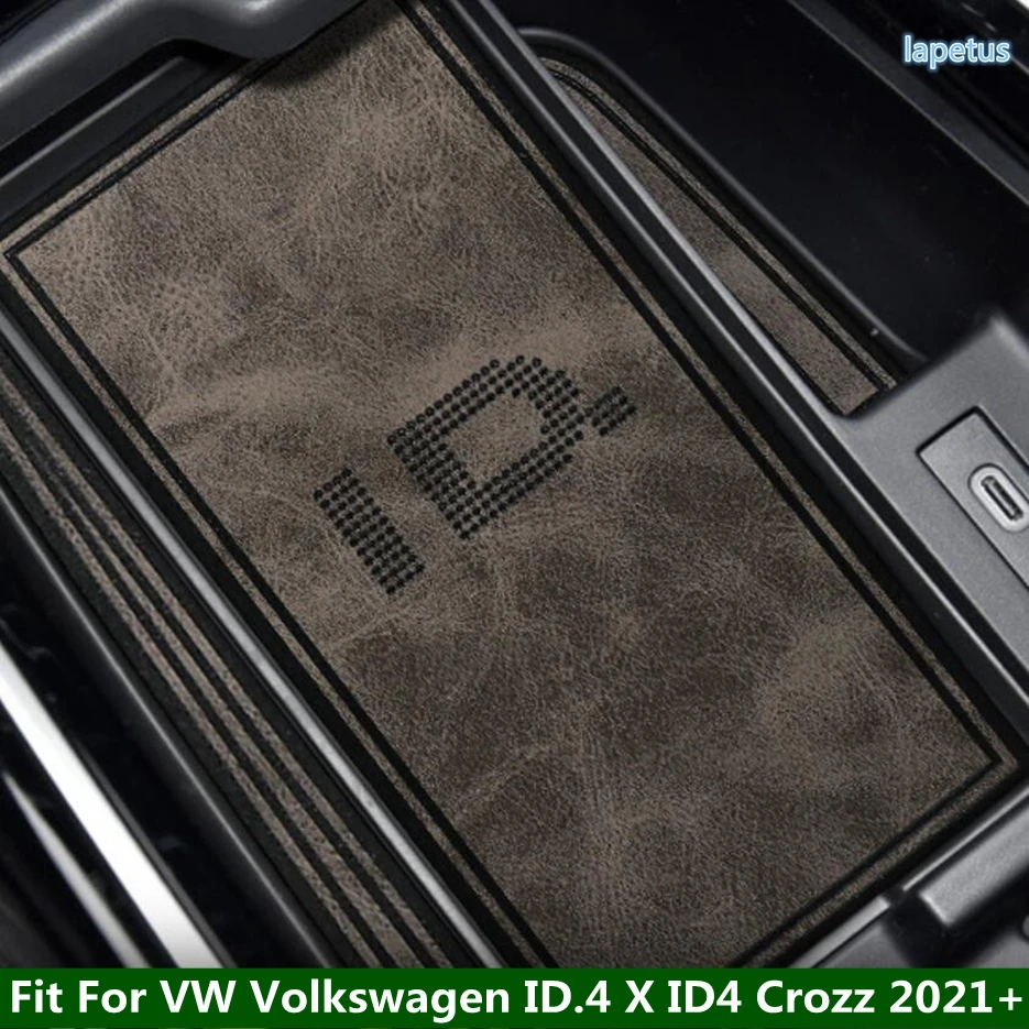 Fit For VW Volkswagen ID.4 X ID4 Crozz 2021- 2024 Anti-Slip Gate Slot Gasket Water Cup Mat Non-slip Pad Accessories