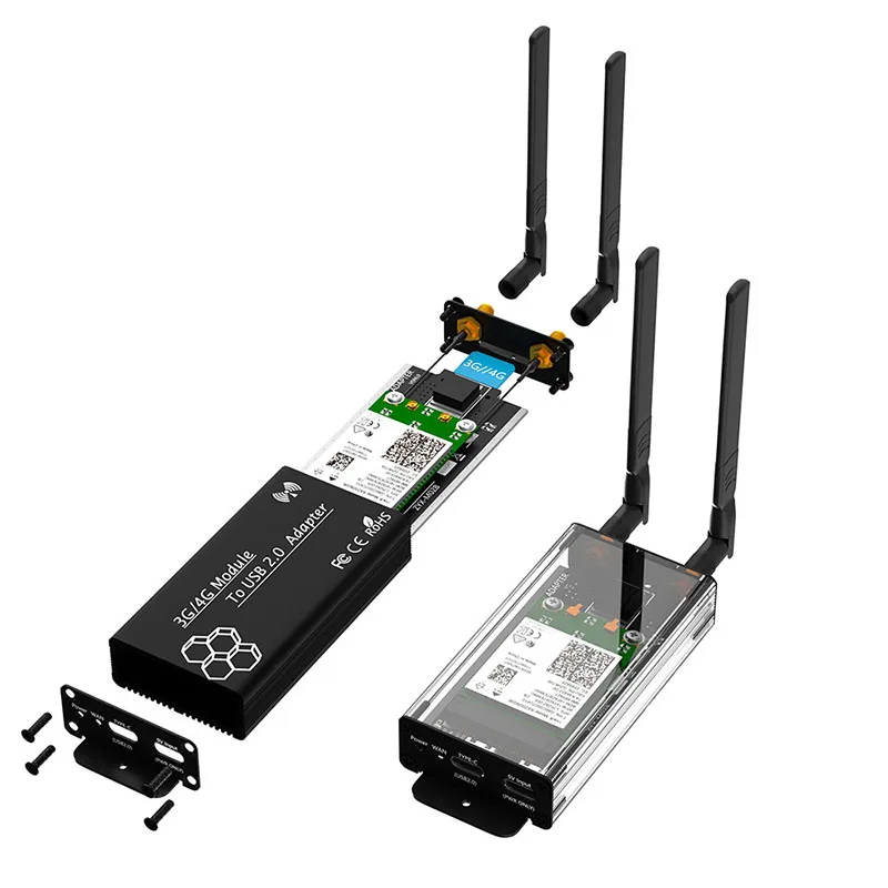 Новый модуль Mini PCIE 3G/4G/WWAN/LTE для сетевого адаптера USB2.0, слот для SIM-карты, 5 В, интерфейс питания со стандартным кабелем для ноутбука и ПК