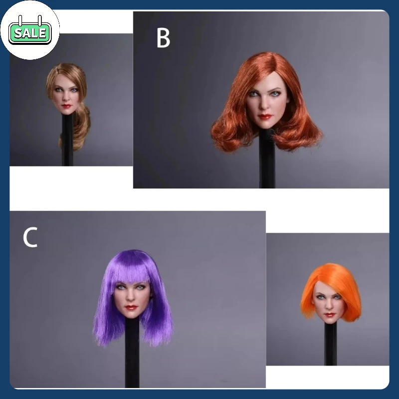 

1/6 scale soldier European Beauty Head Sculpt Carving GC019 7 Famous photographer Model for 12" Suntan Figure Body Accessories