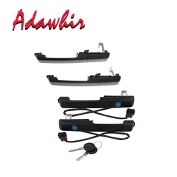 1 Set for Volkswagen PASSAT B3 External Front Door Handle with Key Lock 357837205A 357837206A 357839205 357839206