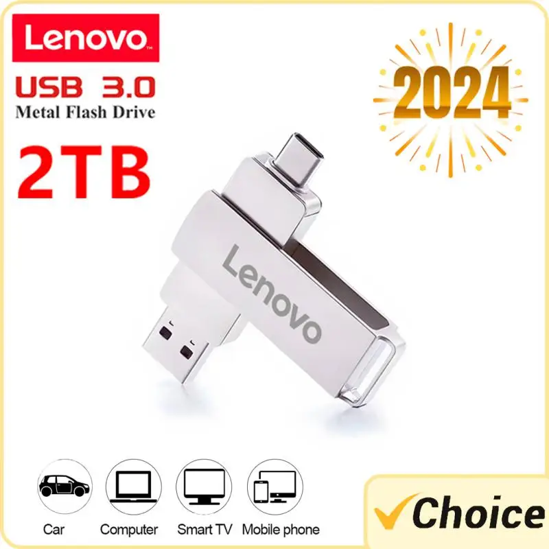 2024 NEW Lenovo USB Flash Drive 2TB 1TB USB 3.0 Interface Real Capacity Pen Drive High Speed Flash Disk 520mb/s For Laptop/PC