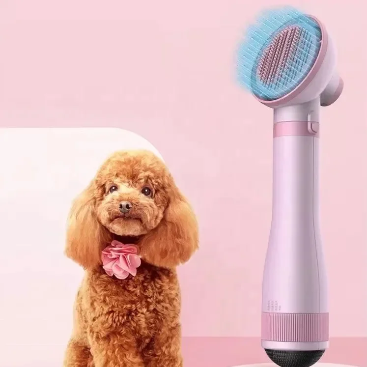 Negative Ion Pet Hair Dryer Dog Hair Pulling Machine High Power Intelligent Hot Air Comb Cat Hair Combing Water Blowing Machine