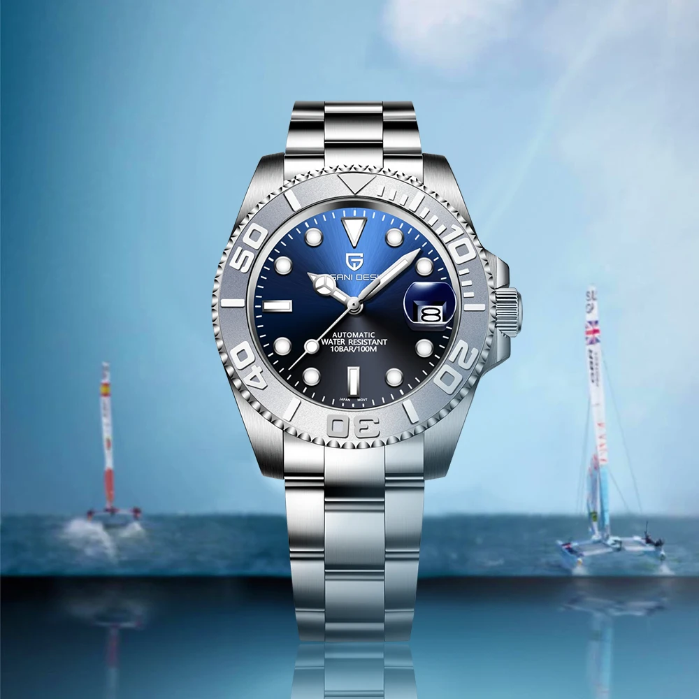 

Часы PAGANI DESIGN: роскошные спортивные механические автоматические часы для мужчин, водонепроницаемые, из нержавеющей стали, с люминесцентным циферблатом и сапфировым стеклом.