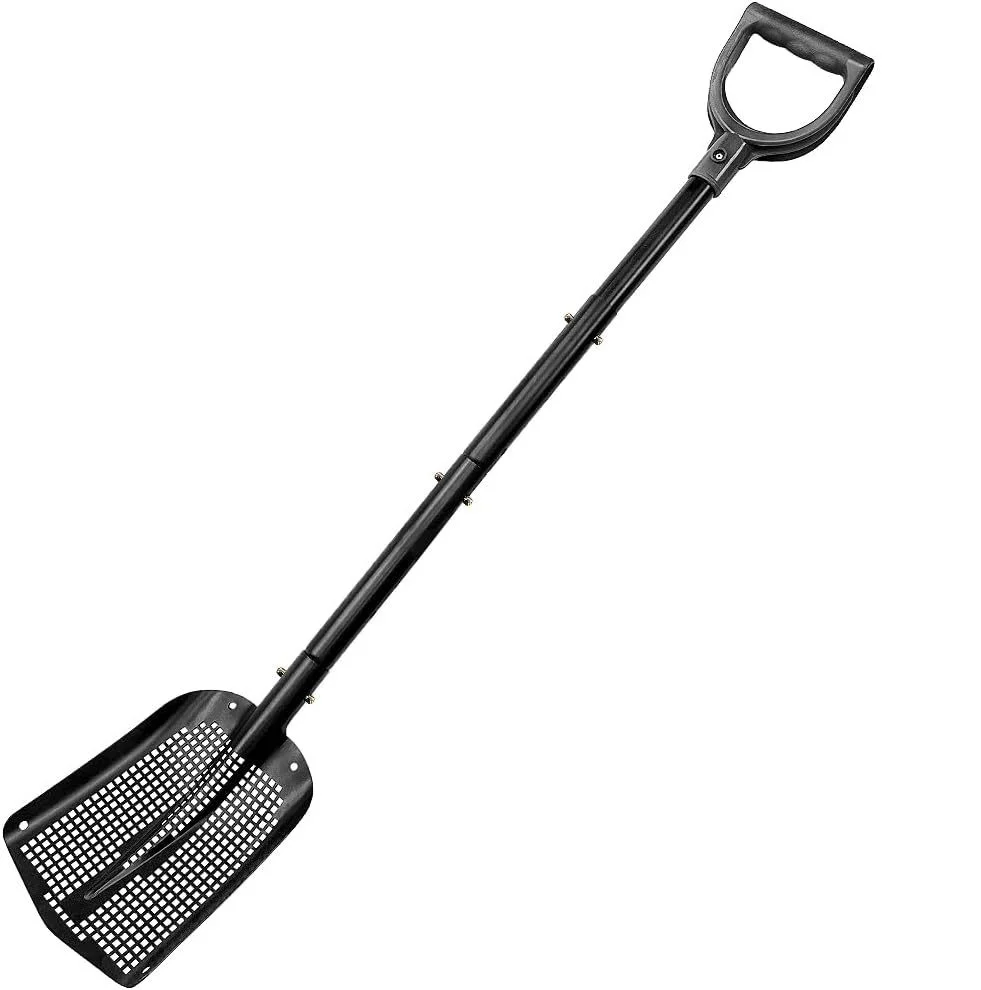 

Просеивающая лопата, эргономичная с длинной ручкой, лопата для просеивания песка, совок для песка для уборки садоводства, курятника, пляжного кошачьего туалета