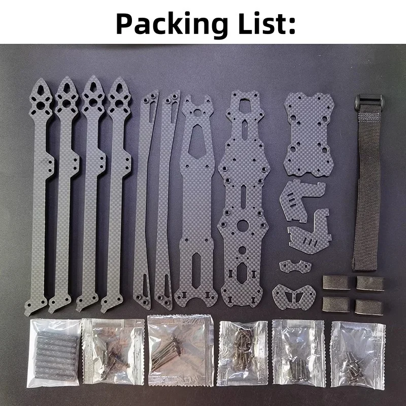MARK 4 8 Inch Carbon Fiber FPV Racing Drone Frame Kit 3K Lightweight 6mm Arms DJI O3 Walksnail HD Compatible Crash Resistant