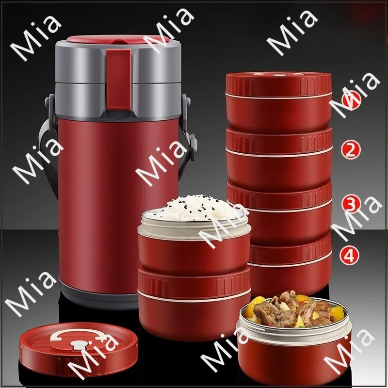 

Discount Offer Box Barrels Extra Long Insulation Portable Student Multi-Layer Office Worker Large Capacity Rice Bucket 316L