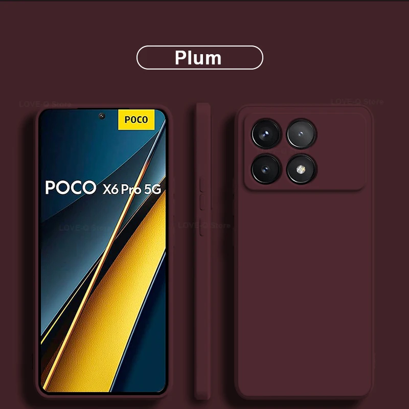Poco X6 Pro Hülle, flüssiges Silikon, stoßfeste Handyhüllen für Xiaomi Poco X6 Pro Poco X6 Pro X6Pro Pocox6 Pro 5G, weiche TPU-Abdeckung – Detail 10
