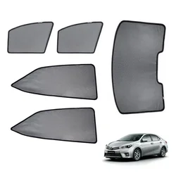 For TOYOTA COROLLA Sedan 2019- Magnetic Net Car Window Visor Side Rear Windows Blinds Windshield Sunshades Foldable Easy Storage