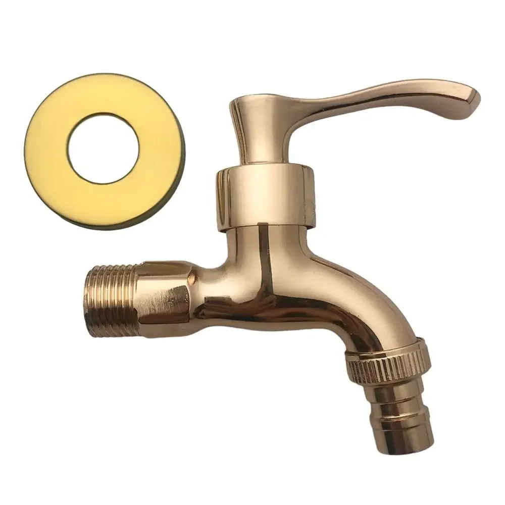 

Toilet Nozzle Single Cold Tap Outdoor Garden Wash Basin Tap Metal Fast Open Faucet Antique Vintage Style Cold Water Faucet
