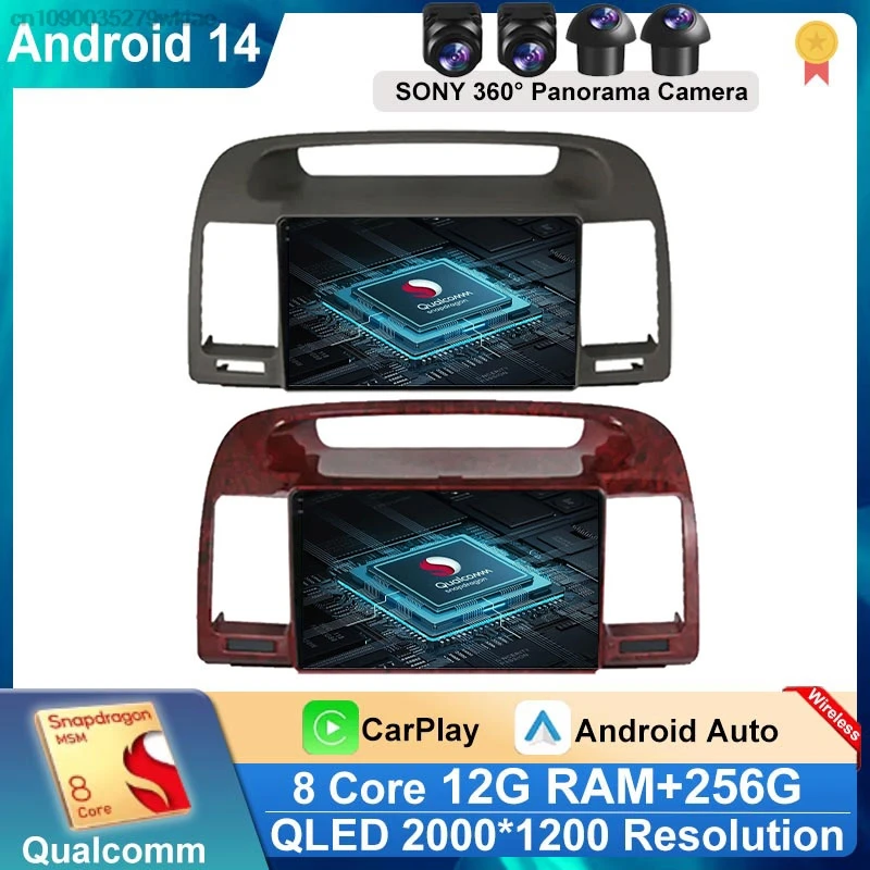 

Android 14 Car For Toyota Camry 5 XV 30 2001 - 2006 Stereo Unit Multimedia Radio Player GPS BT Carplay Android Auto No 2din DVD