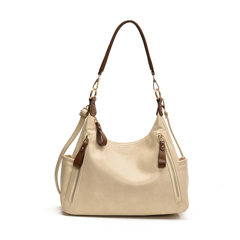 

Женская модная сумка через плечо, большая вместительная повседневная сумка-тоут, однотонная простая сумка на плечо, женская сумка для путешествий и работы