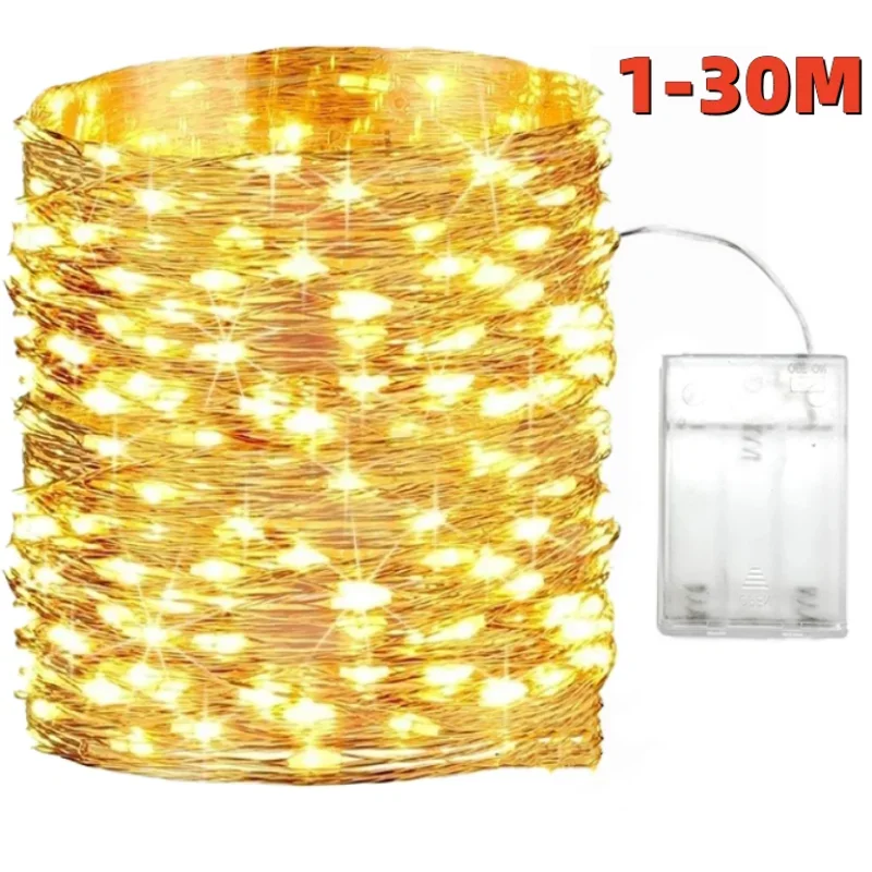 Battery Holder Box for Fairy Lights Battery Powered Home Bedroom Christmas Wedding Party Room Decor