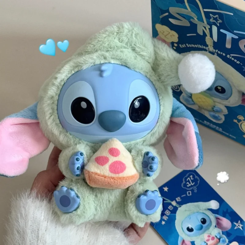 

Genuine Miniso Stitch Eat Something Before Sleep Series Plush Blind Box Vinyl Toy Kawaii Doll Surprise Box Pendant Girl Gift
