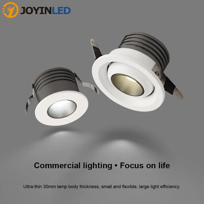 10pcs Factory Price Dimmable Led Ceiling Downlight Recessed Spot Led 3W AC90-260V Indoor Living Room Dinning Room Ceiling Lamp