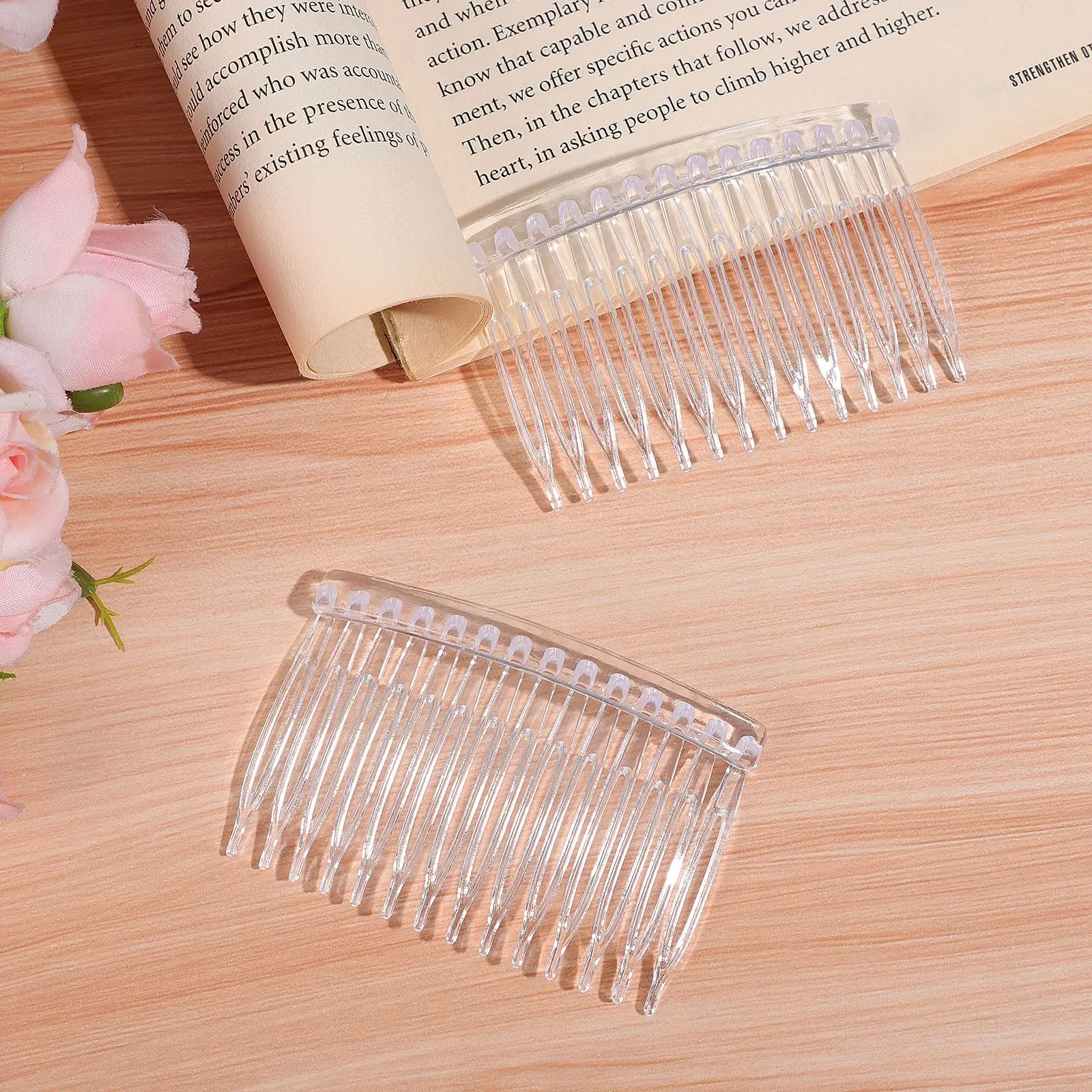 10pcs Hair Side Clip Combs 14 Teeth Bridal Wedding Veil Comb for Women Girls Ladies Plastic Side Combs Pin Barrettes Accessories