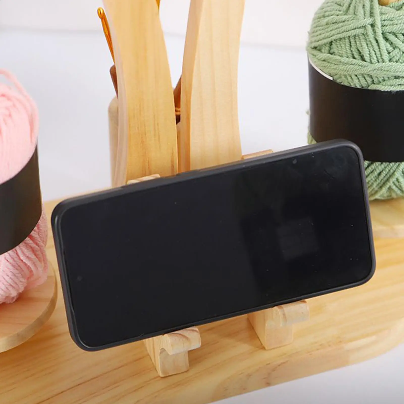 

Держатель пряжи для вязания крючком Магнитный держатель пряжи для вязания и вязания крючком Деревянная подставка для спиннера Диспенсер для дней рождения