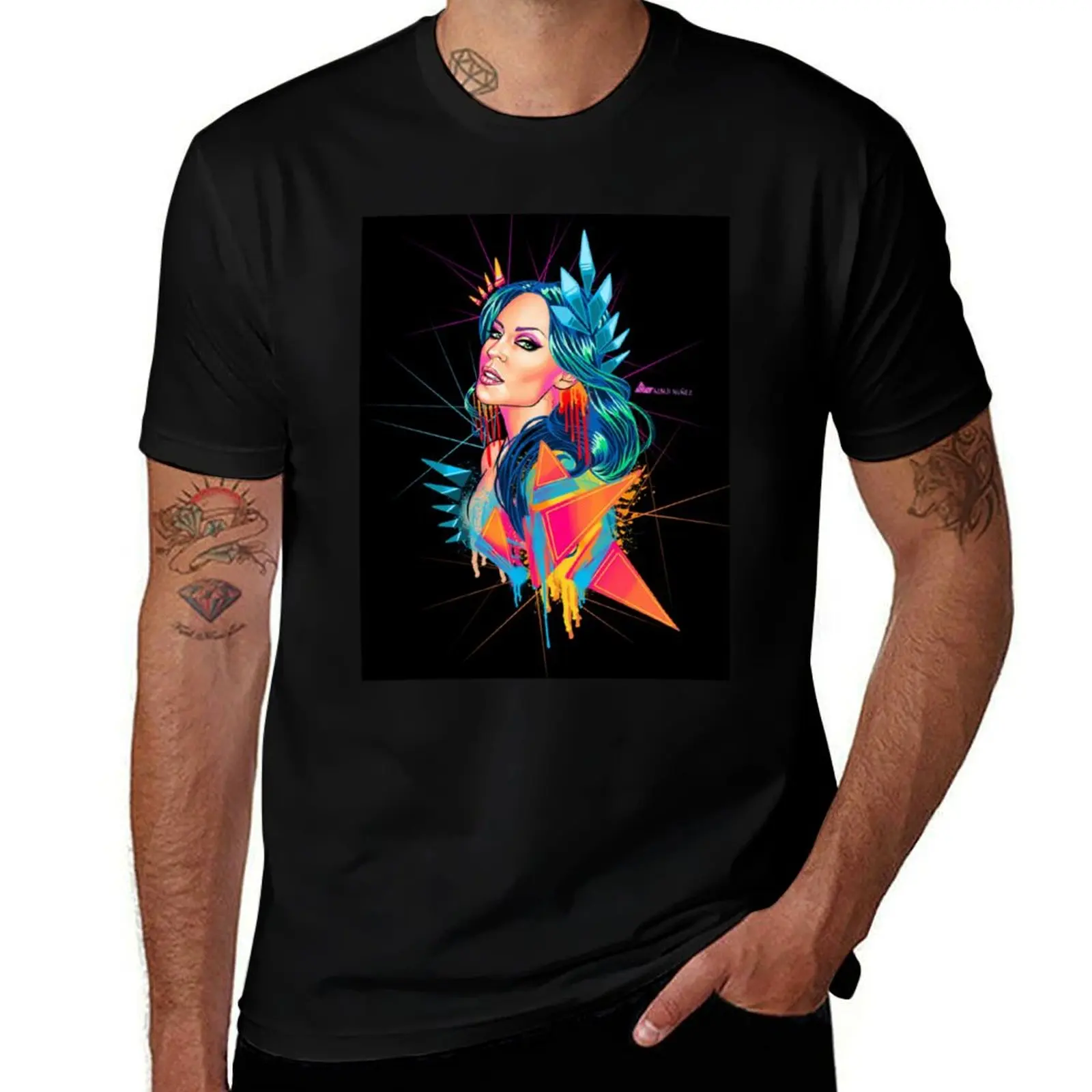 

Kylie Minogue Neon Goddess T-Shirt printed t shirts for man anime t shirts for man