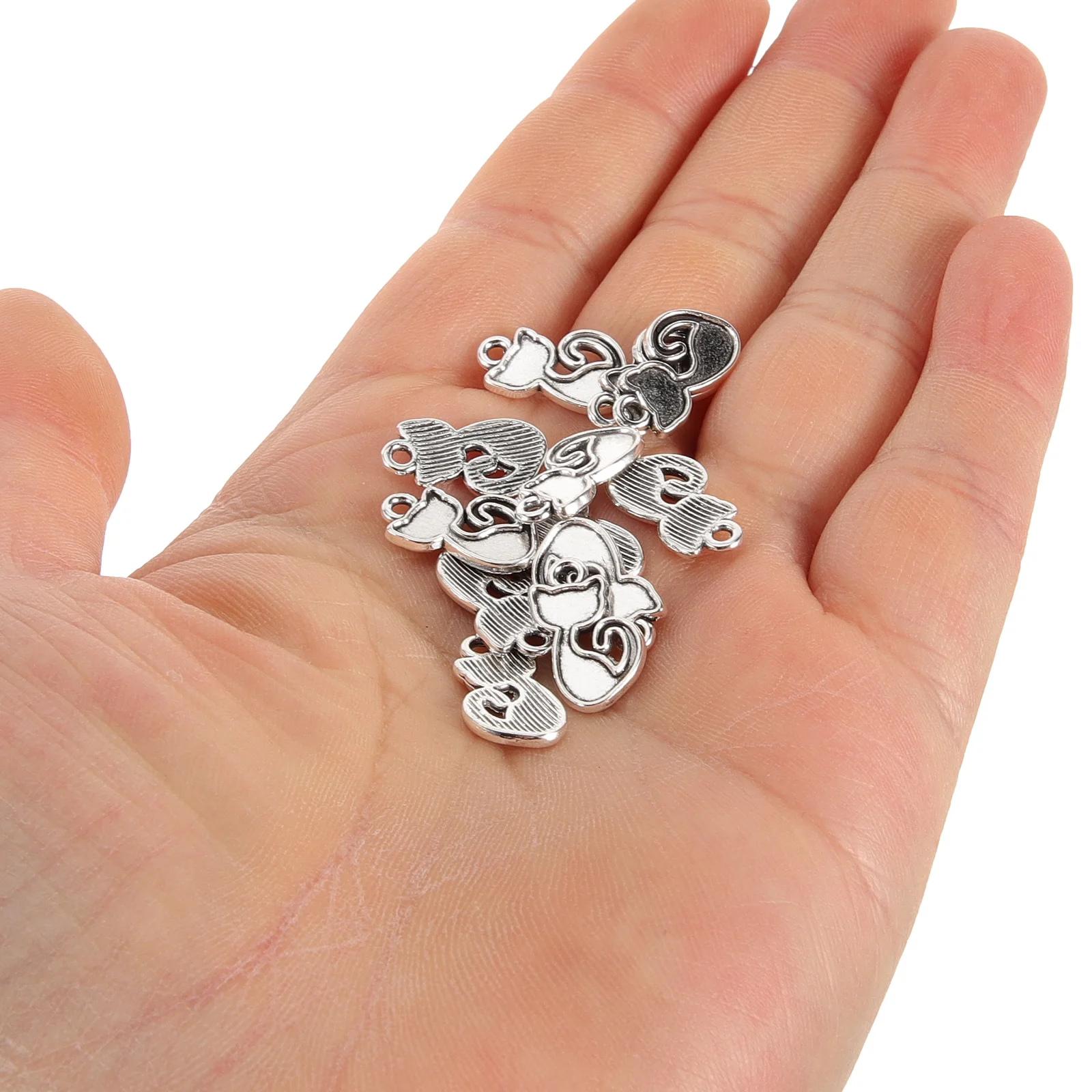 

100 Pcs Kitten Pendant Cat Jewelry for Women Jewellery Charms Vintage Small Necklace Alloy Decorations Cat-shaped Accessories