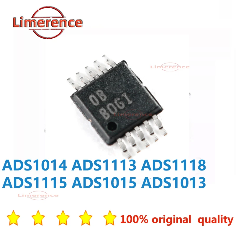 New original, spot ADS1115 IDGSR BOGI ADS1015 BRPI ADS1013 ADS1014 ADS1113 ADS1118  MSOP10 Adc chip,Encapsulation MSOP - 10