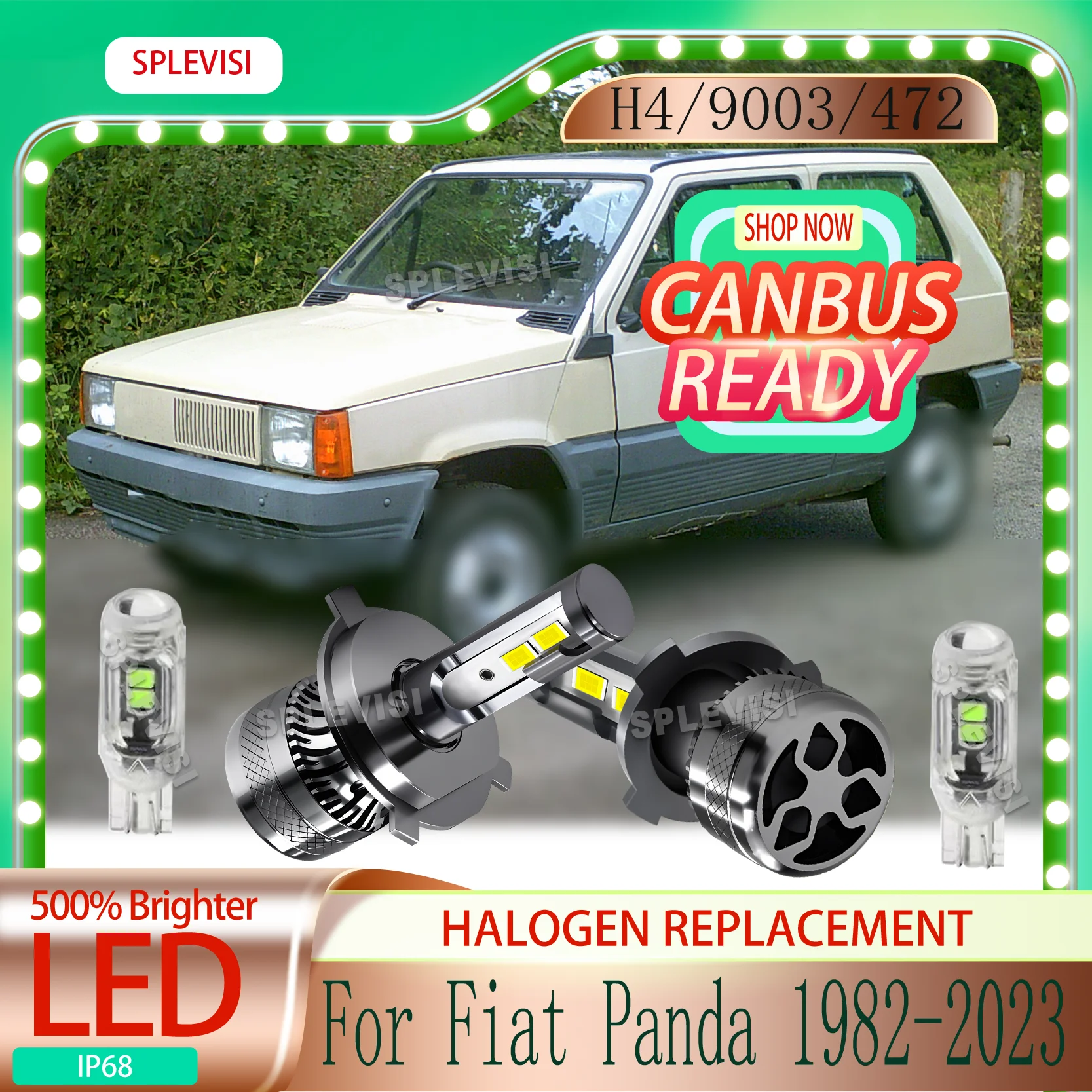 

Canbus Ready LED Car Bulb preventing warning lights on dash For Fiat Panda 1982 1983 1984 1985 1986 1987 1988 1989 2000-2023