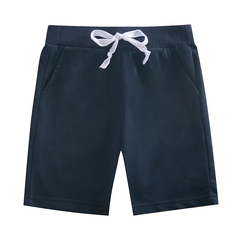 2024 Children Summer Shorts for Boys Girls Cotton Solid Elastic Waist Beach Short Sports Pants Toddler Kids Clothes Dropship 10Y