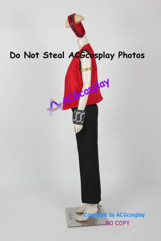 Yu-Gi-Oh Duke Devlin Cosplay Kostuum acgcosplay Inclusief hoofdtooi