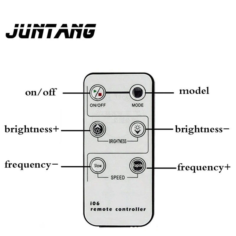 Infrared 6-key monochrome single-channel dimming controller LED light strip controller 5-24V mini IR monochrome controller