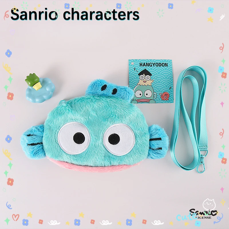 

Miniso Sanrio Kawaii милый аниме мультфильм кошелек бумажники Hangyodon портативный косплей Прекрасный подарок девочка складная сумка для карт подарки