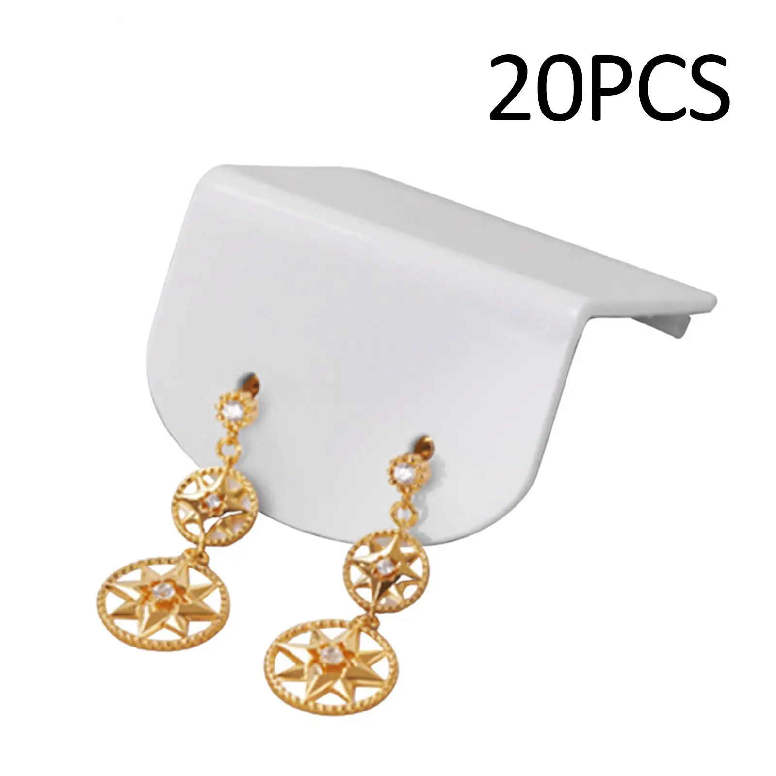 

20 Pieces Hanging Earring Cards White Carrying for DIY Crafts Showcase Shop