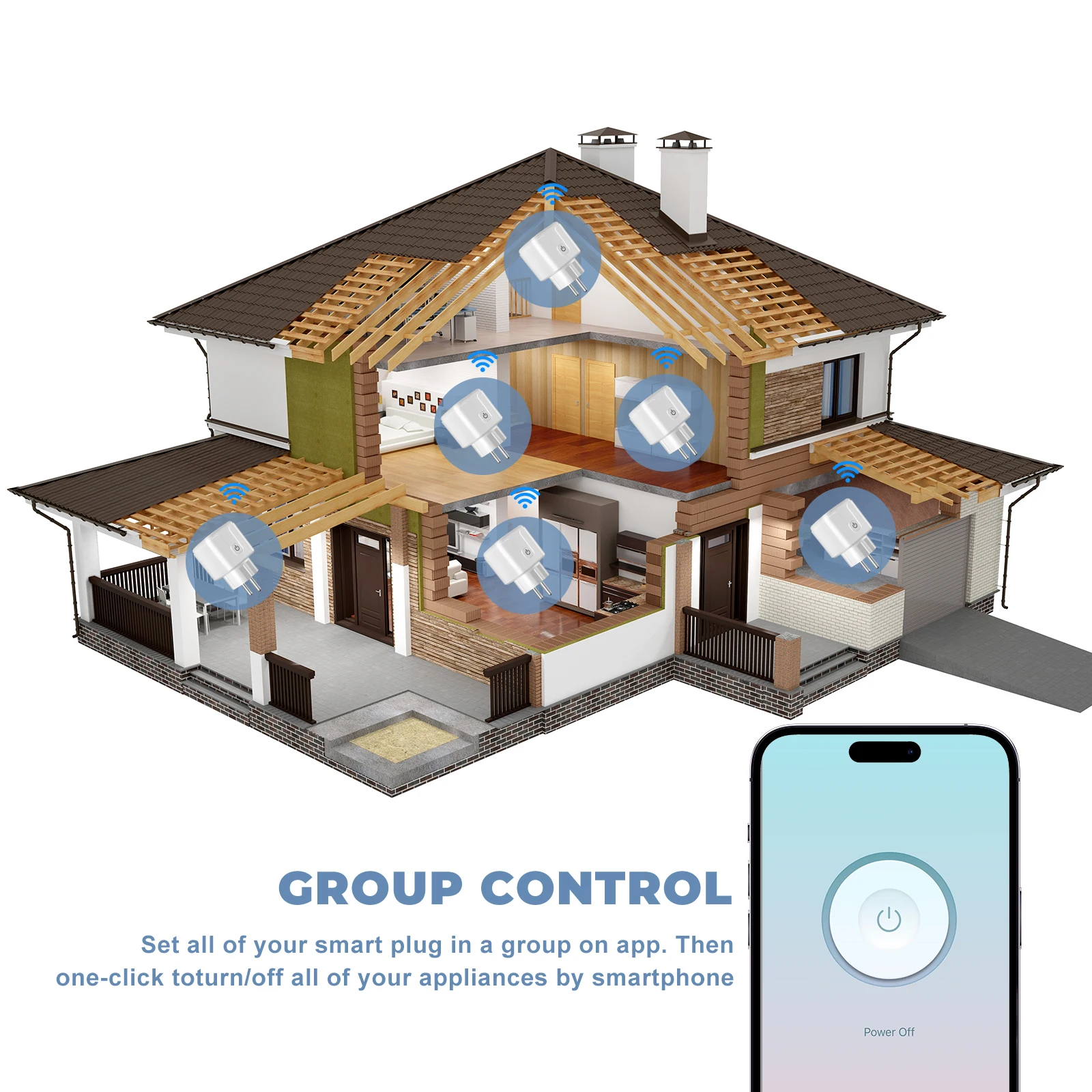 Tuya WiFi 2 Paket Soket Smart - Smart Socket 16A Tuya App ulasan dan harga