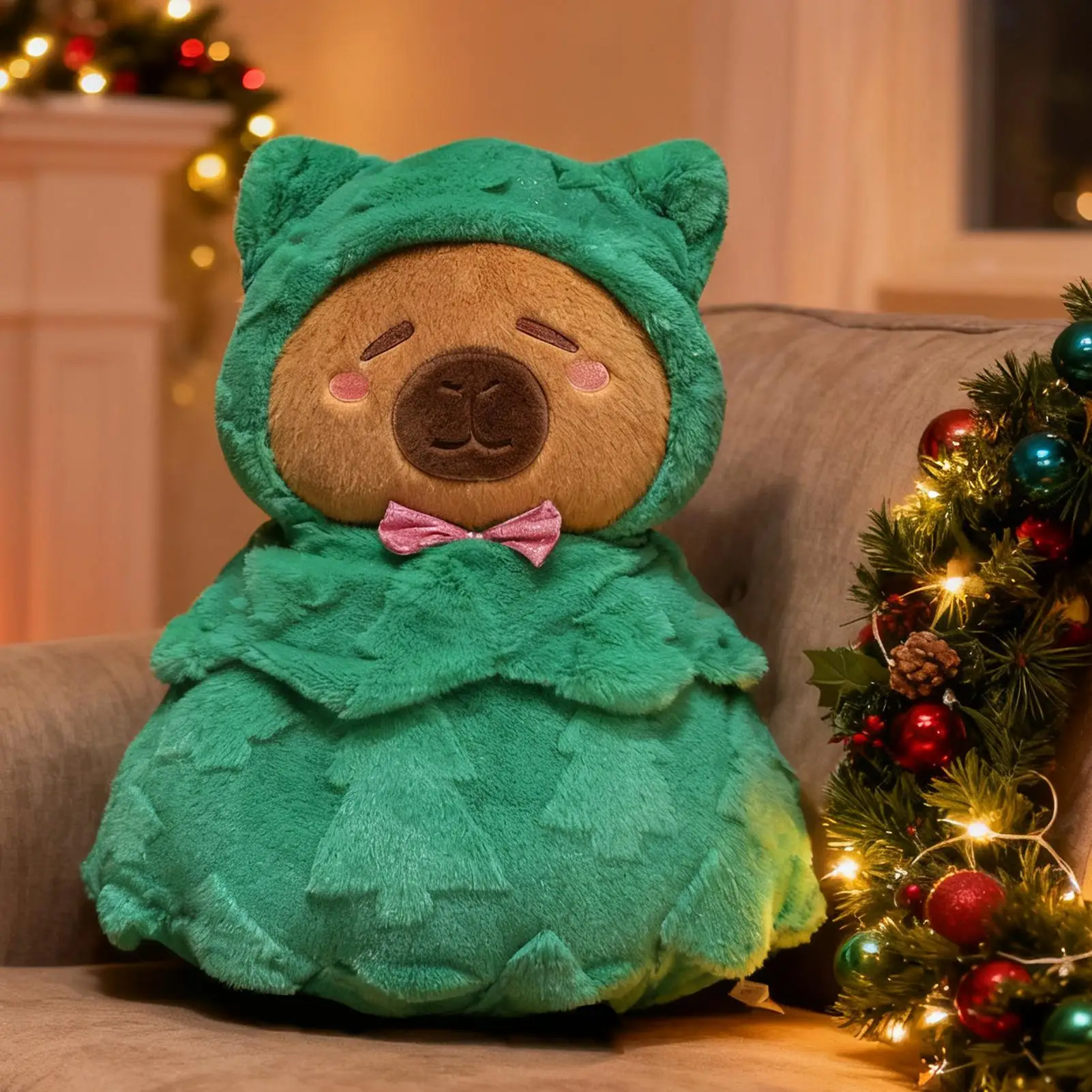 لصالح الحفلات محشوة كابيبارا 15.8 بوصة وسادة دمية محشوة الحيوان ألعاب من القطيفة للأطفال البالغين الفتيات الفتيان صديقة #4