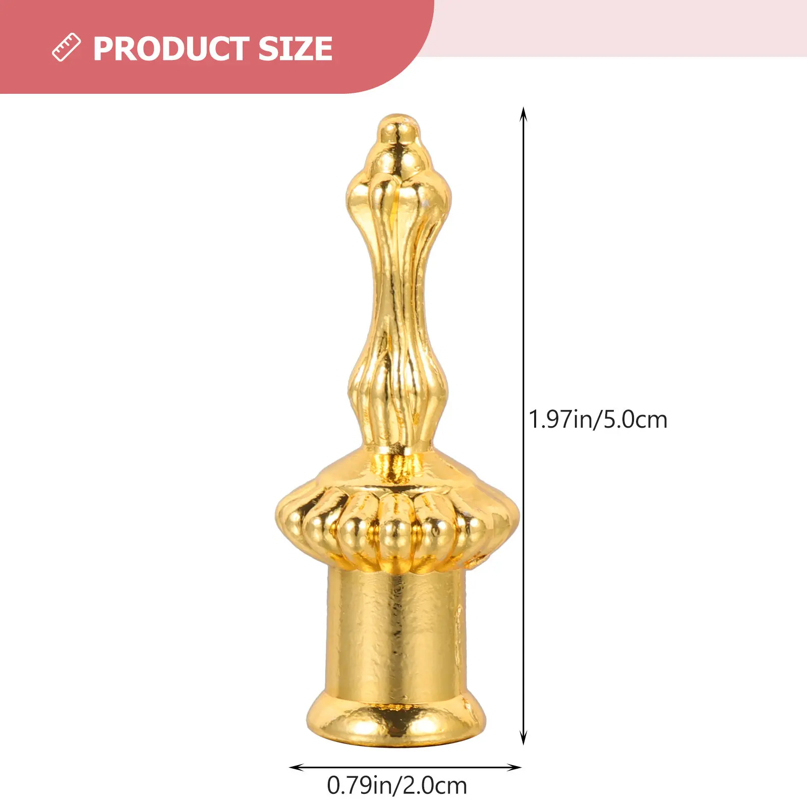 4Pcs Lamp Finials Light Knob Decor Vintage and Modern Style Extra Protection for Lampshade Holder Table Floor Lamp Decoration