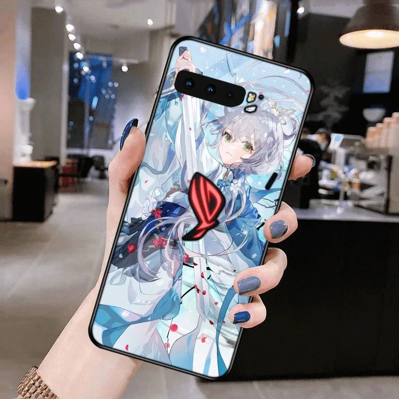 For Asus ROG 3 Case Tempered Glass Back Cover For ROG 9 8 7 5 5S 3 Glass Case For ROG Phone 3 Protective Shell ROG3 Hard Cases - view 6