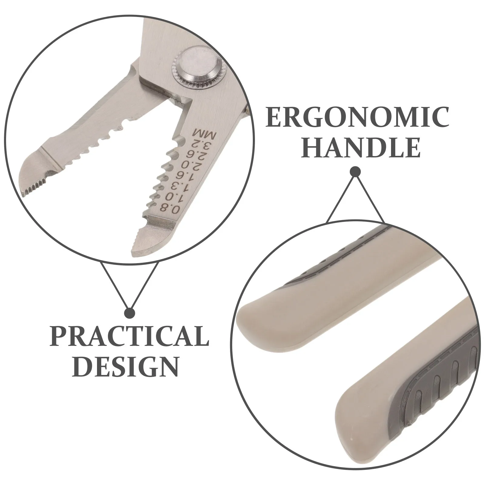 

Cable Stripper Tool Wire Strippers Electrical Ergonomic Handle Comfortable Grip Suitable for Wide Range of Tasks