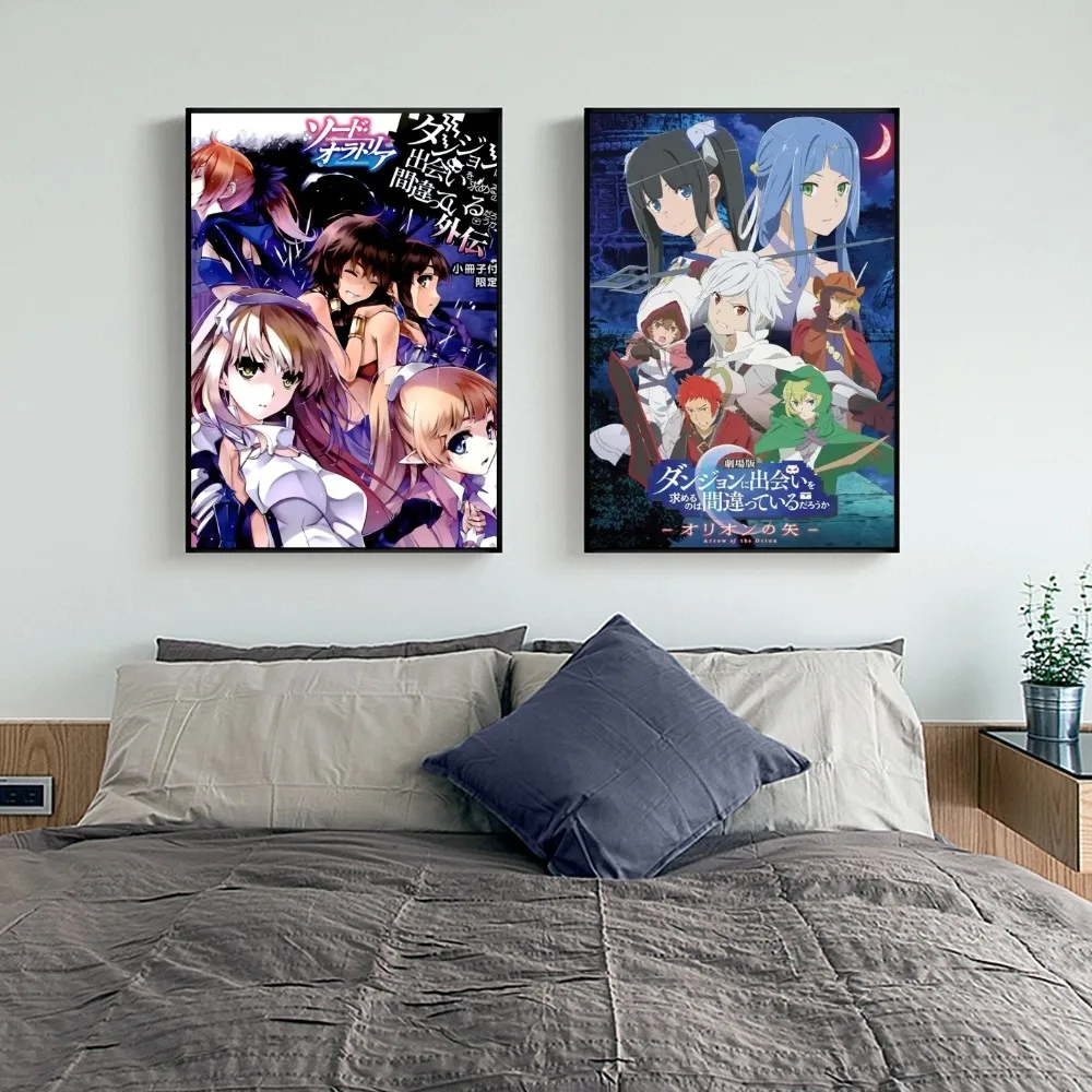 1pc DanMachi Poster Wall Art Home Decor Room Decor Digitaal Schilderen Woonkamer Restaurant Keuken Art