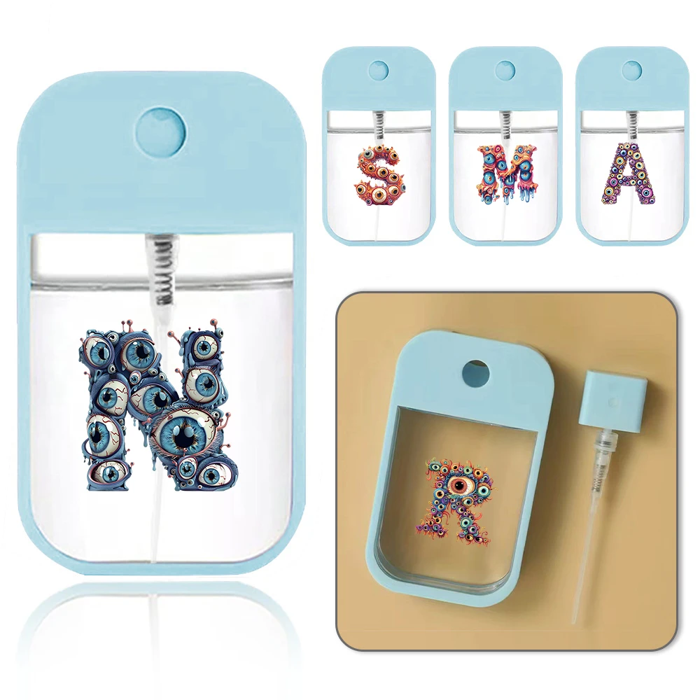 

Separable Travel Perfume Bottle 45 milliliters Portable Card Perfume Bottle Eyelets Initial Name 26 Letters Pattern