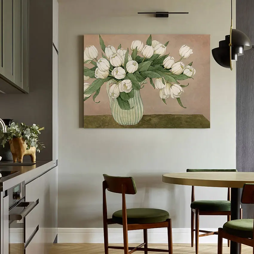 

Classical Vase Flowers Oil Painting Canvas Picture Modern Bedroom Wall Decoration Paintings Art On Canvas Artwork Hot Sell