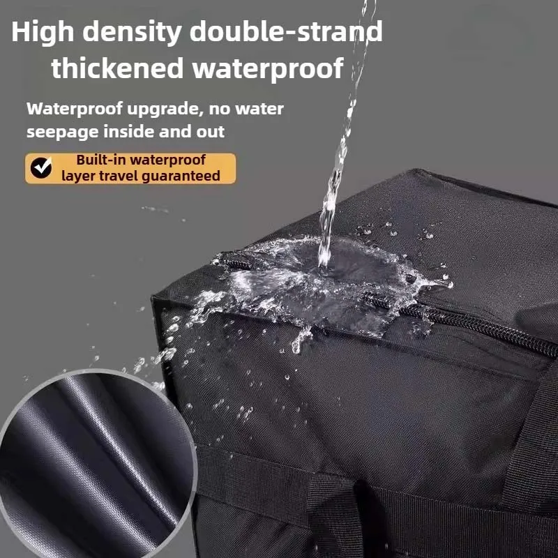 Sac de rangement pliable grande capacité pour bagages à main, sac de déménagement imperméable, sac de voyage pliable en tissu Oxford