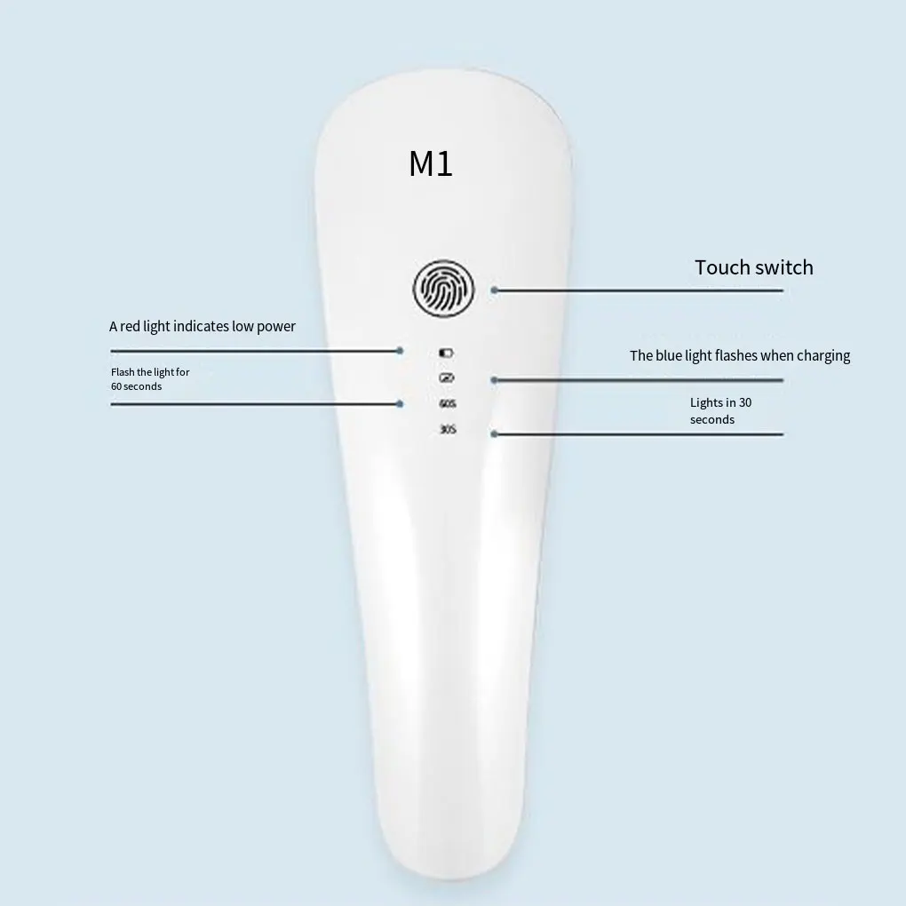 LEDライト付きミニ電気マニキュアランプ,調整可能なバッテリー,USB充電,サロンライト,照明ツール