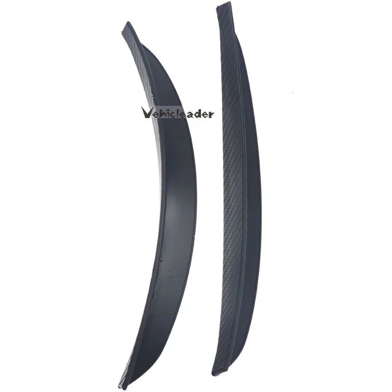2x Universal 24.5cm Car Carbon Fiber Trim Fender Flares Mud Flaps Splash Guards Arch Wheel Eyebrow Protector Lip Car Truck SUV